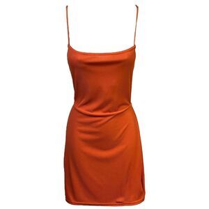 PrettyLittleThing Orange Mini Dress
